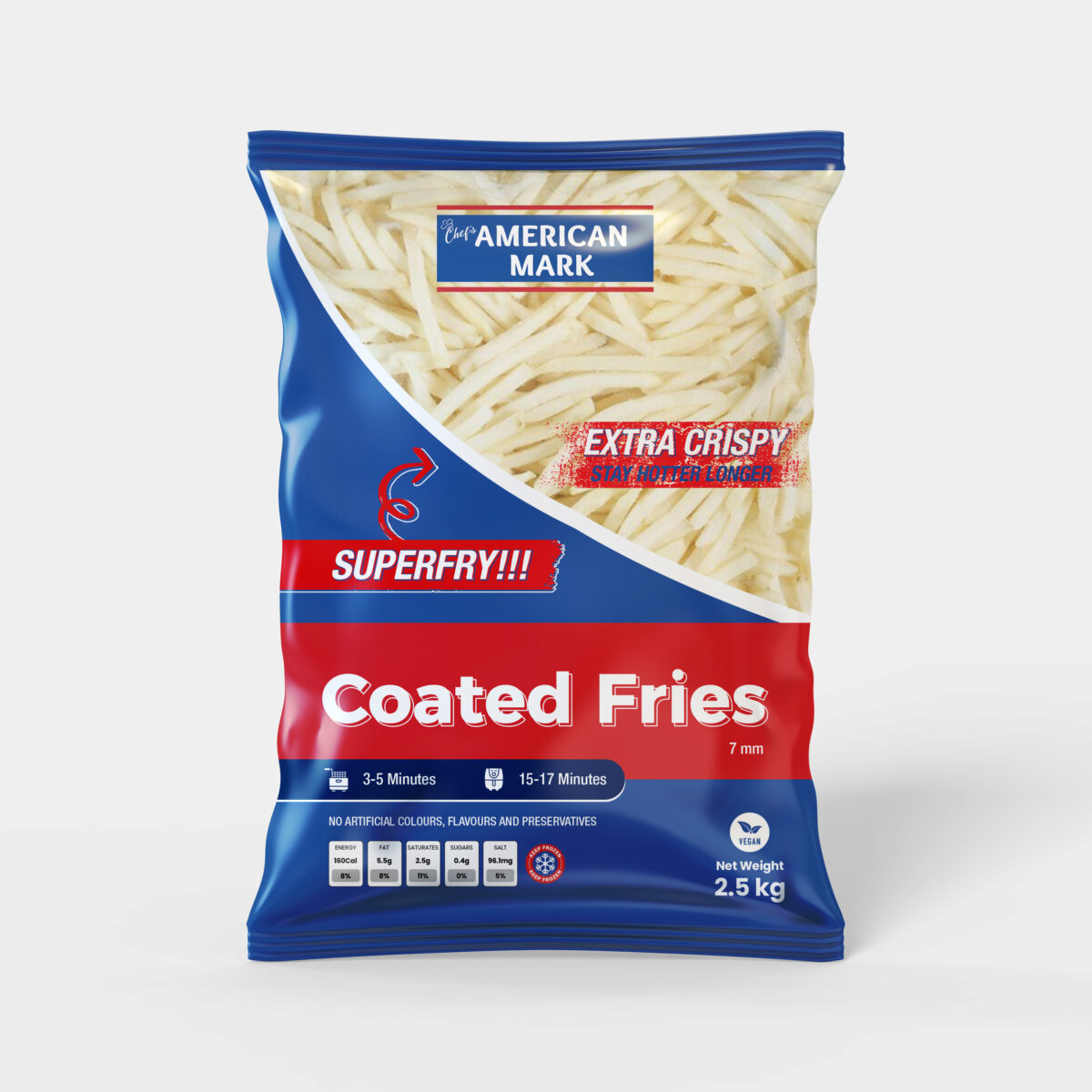 Coated Fries 6mm (4x2.5kg) | American Mark - Image 2