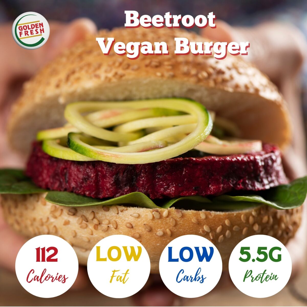 Beetroot Vegan Burger (3pcs) 300g - Image 7