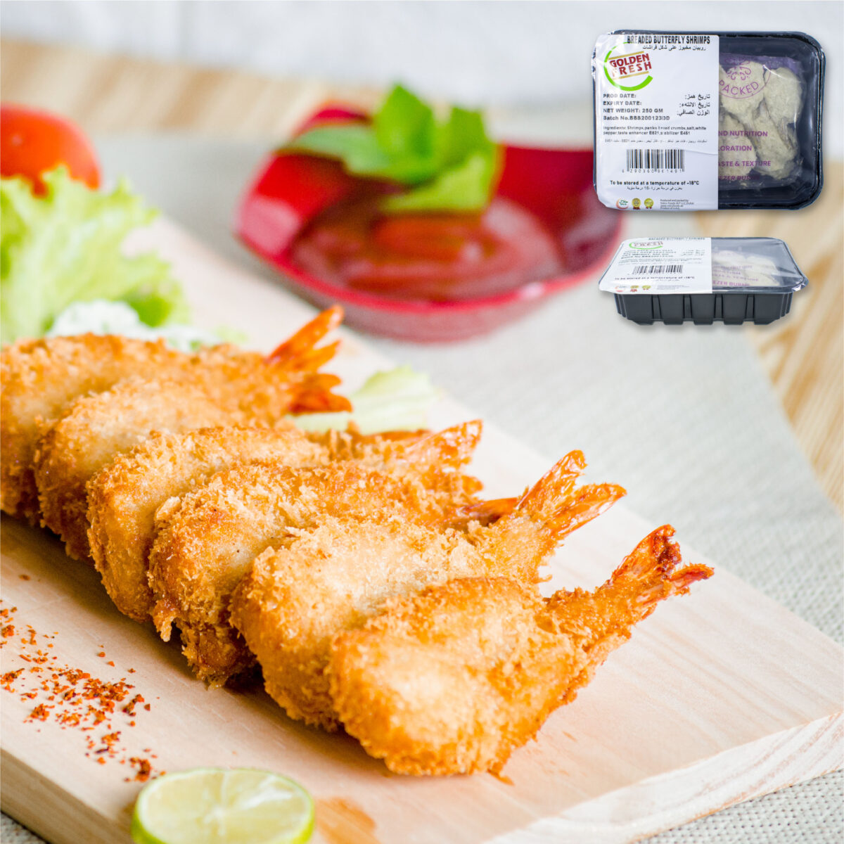 Breaded Butterfly Shrimps 1 kg (40-50 pcs approx) - Image 3