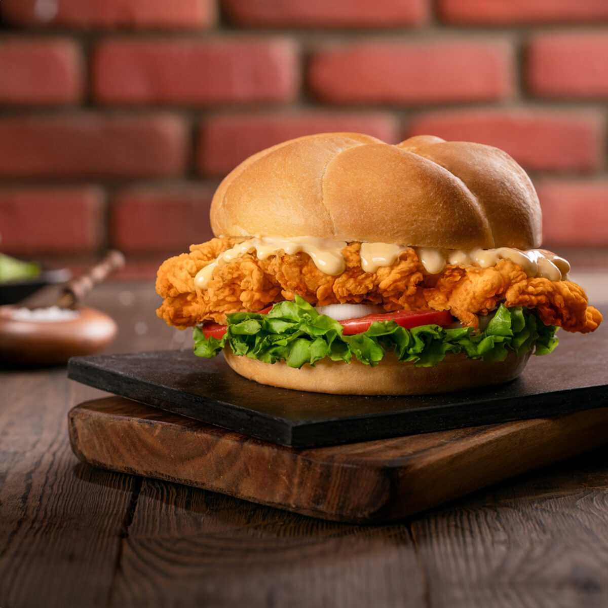 Chicken Zinger Burger (1 kg) (Round) - Image 2