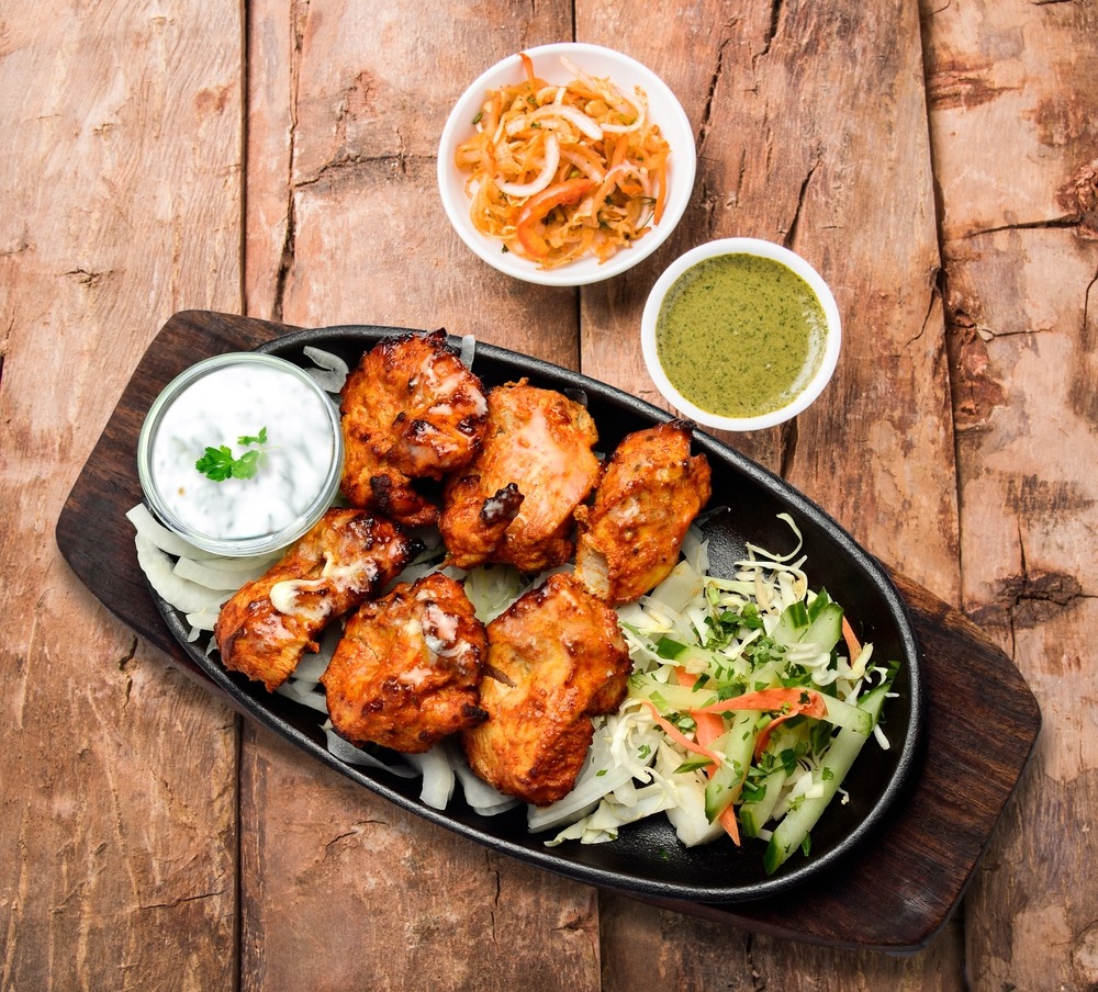 FreshCubedChickenTikkaskewers250g