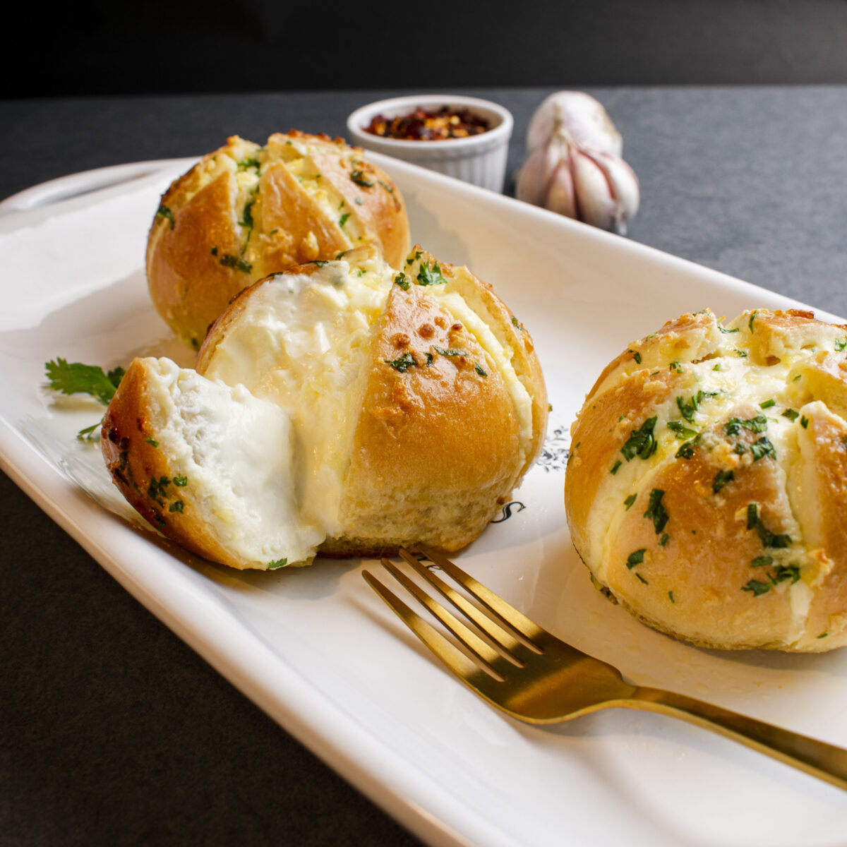 Korean Cream Cheese Garlic Bread (2 pcs) - Image 2