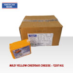 Mild Yellow Cheddar Cheese 12x1kg - 100% Dairy | American Mark