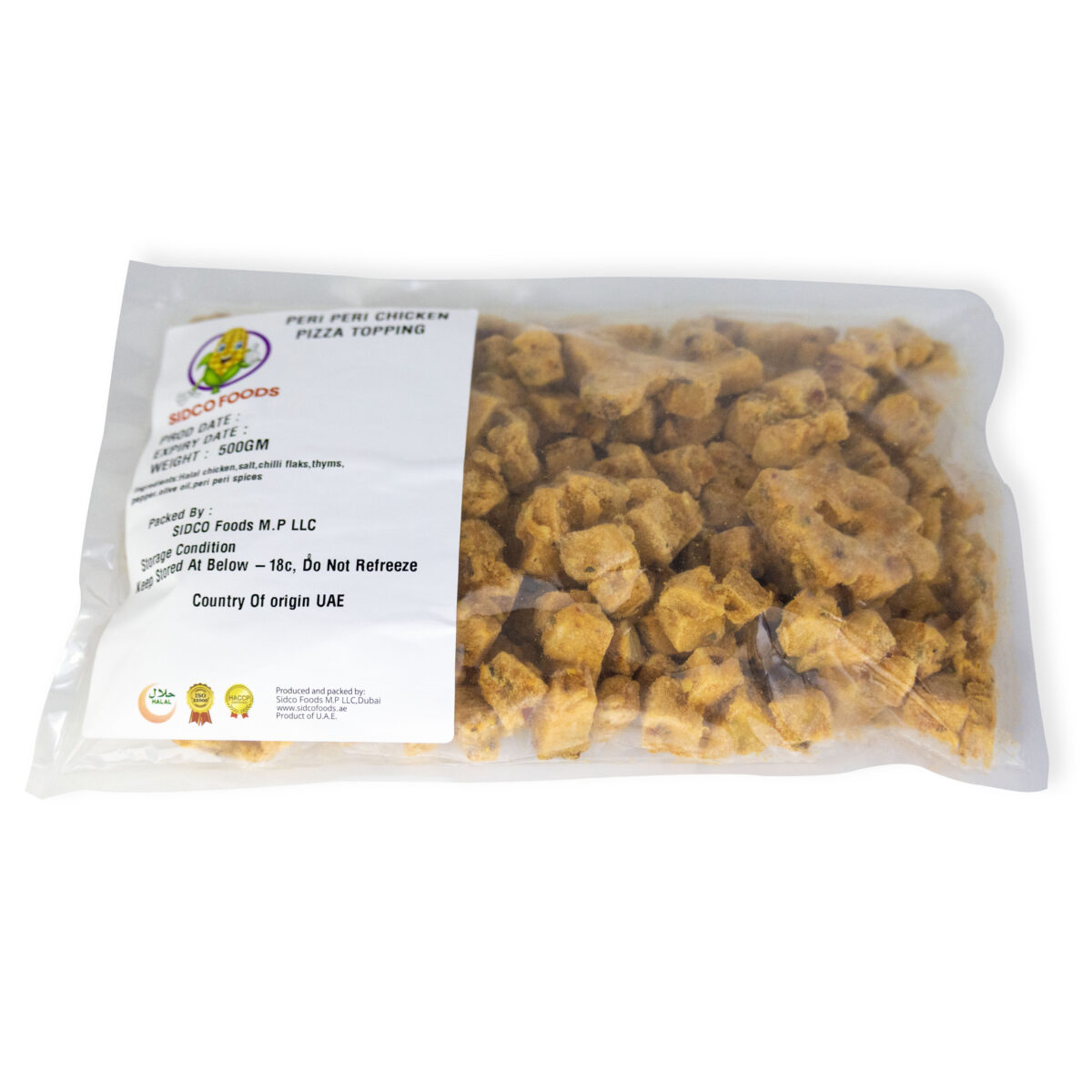 Peri Peri Chicken Pizza Topping (500g/pack) - Image 2