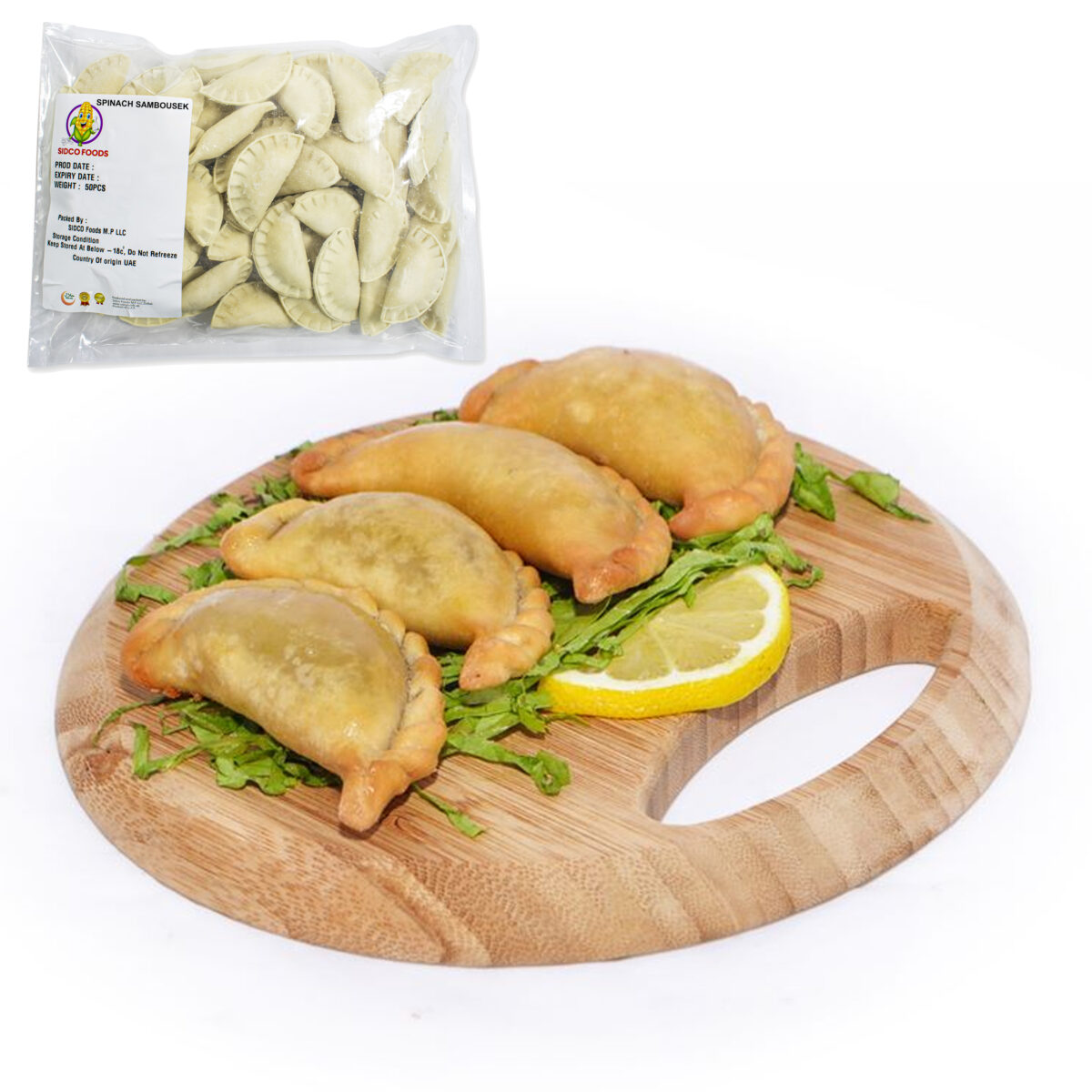 Spinach Sambousek 20g (50x4 ctn-200pcs) - Image 1