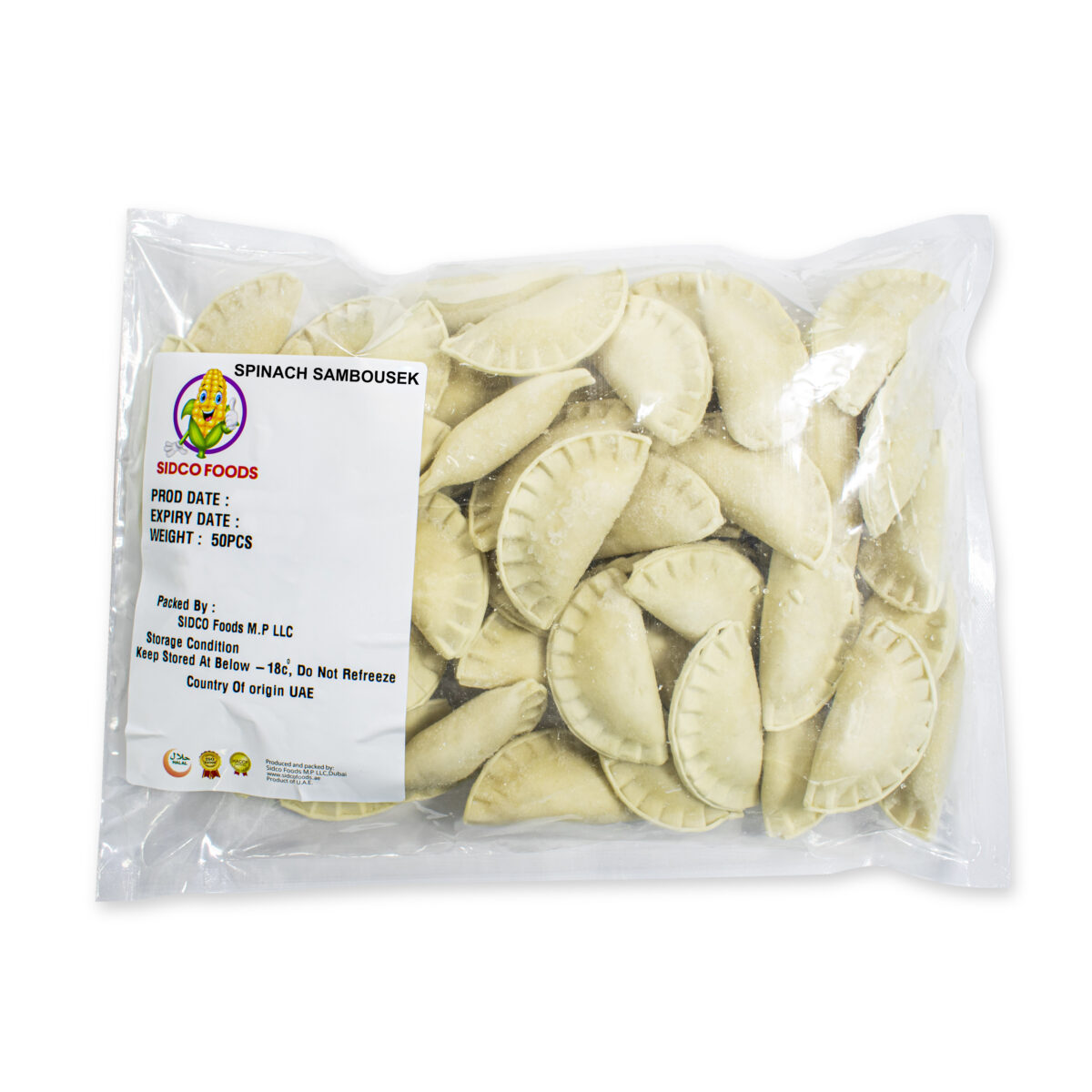 Spinach Sambousek 20g (50x4 ctn-200pcs) - Image 2