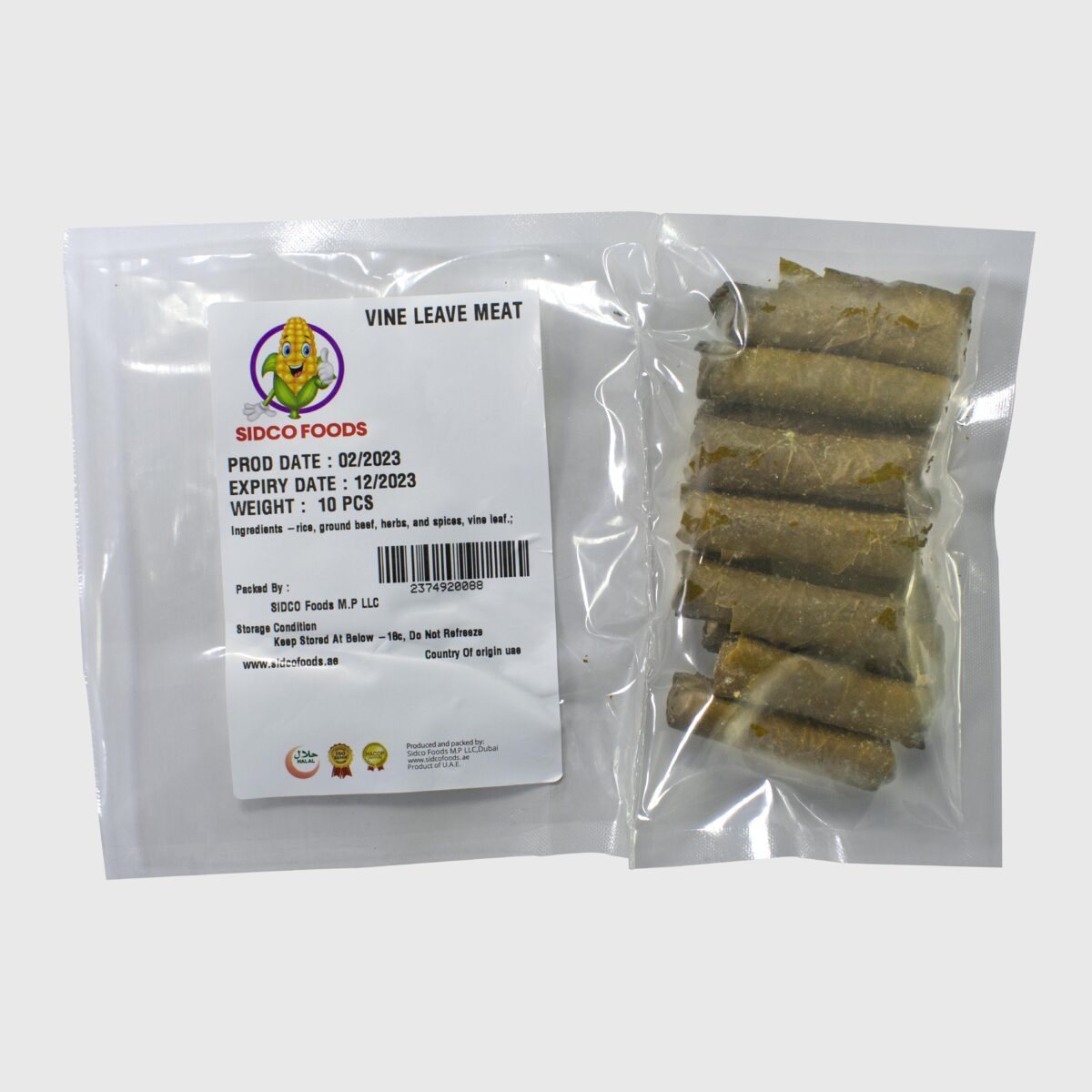 Stuffed vine leaves (Meat) 10 pcs - Image 2