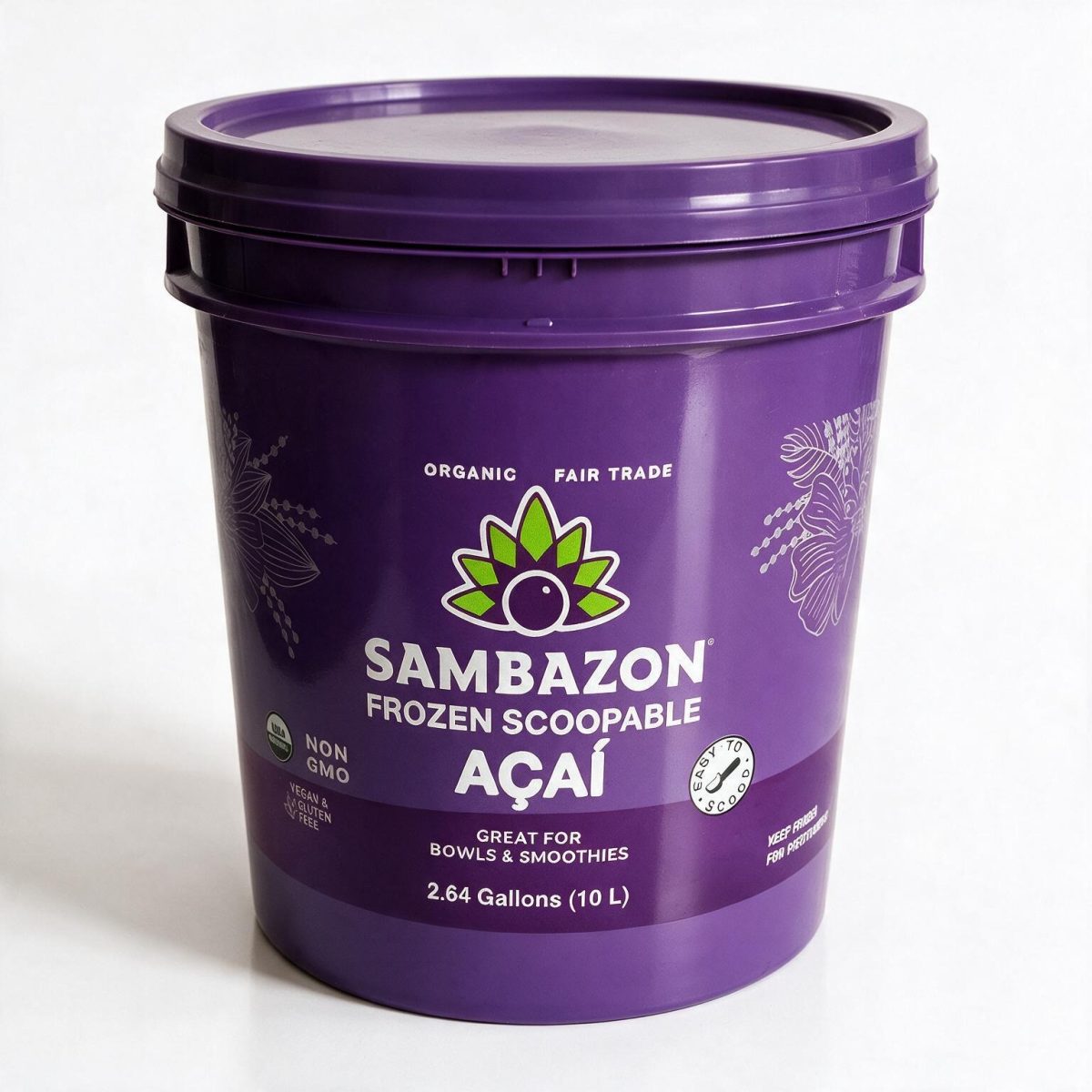 Sambazon Acai (اساي) Puree – All Natural Frozen 10L Bucket - Image 3