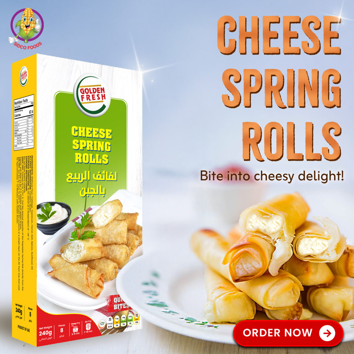 Cheese Spring Roll 240g (8 pcs) - Image 4
