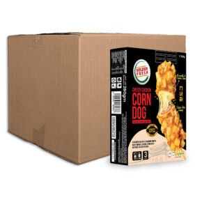 cheesy chicken corndog with carton NEW