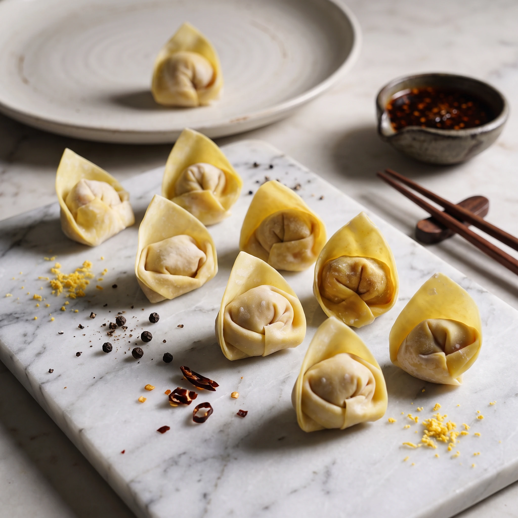 chicken wontons new thumbnail WEBP Chicken Wontons 10Pcs: 200g - Image 1