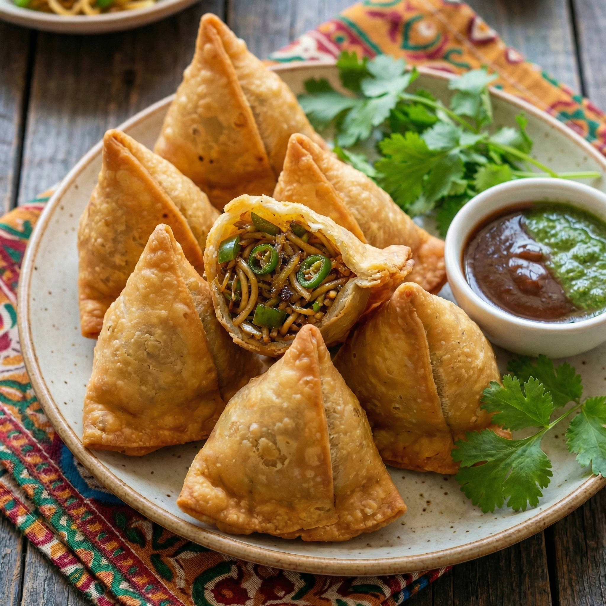 chinese veg samosa ai 1 Chinese Veg Samosa 240g (6-8 pcs) - Image 1
