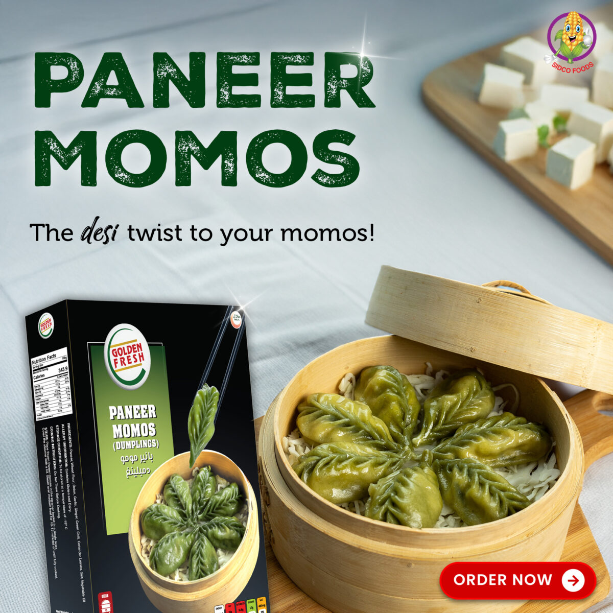 Paneer Momos 10-12 pcs/240g - Image 3