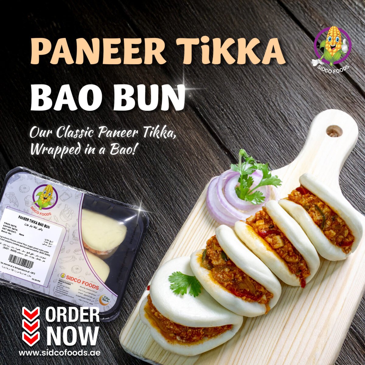 Paneer Tikka  Bao Bun (4 pcs) - Image 2