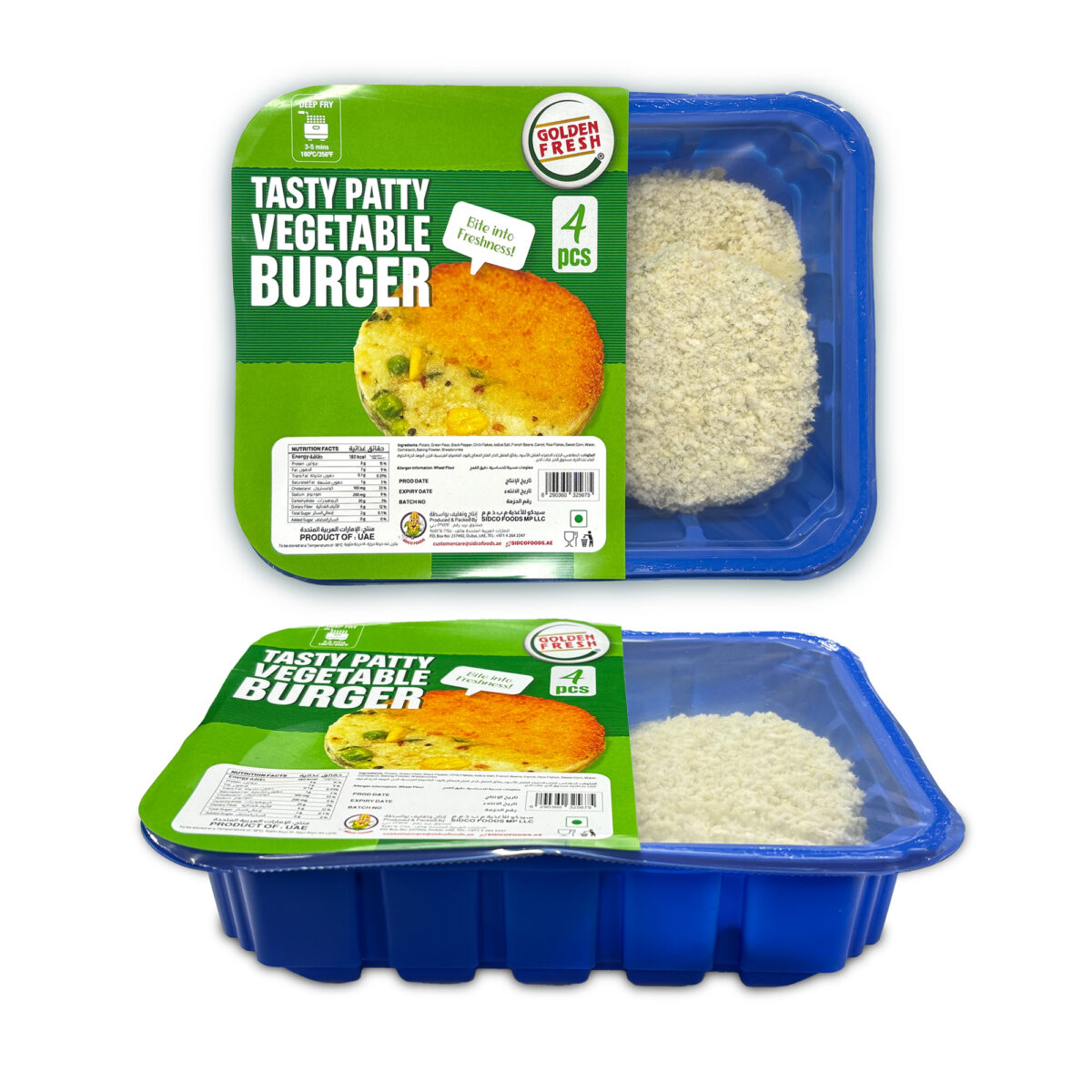 Tasty Patty Veg Burger (4 pcs) - Image 4