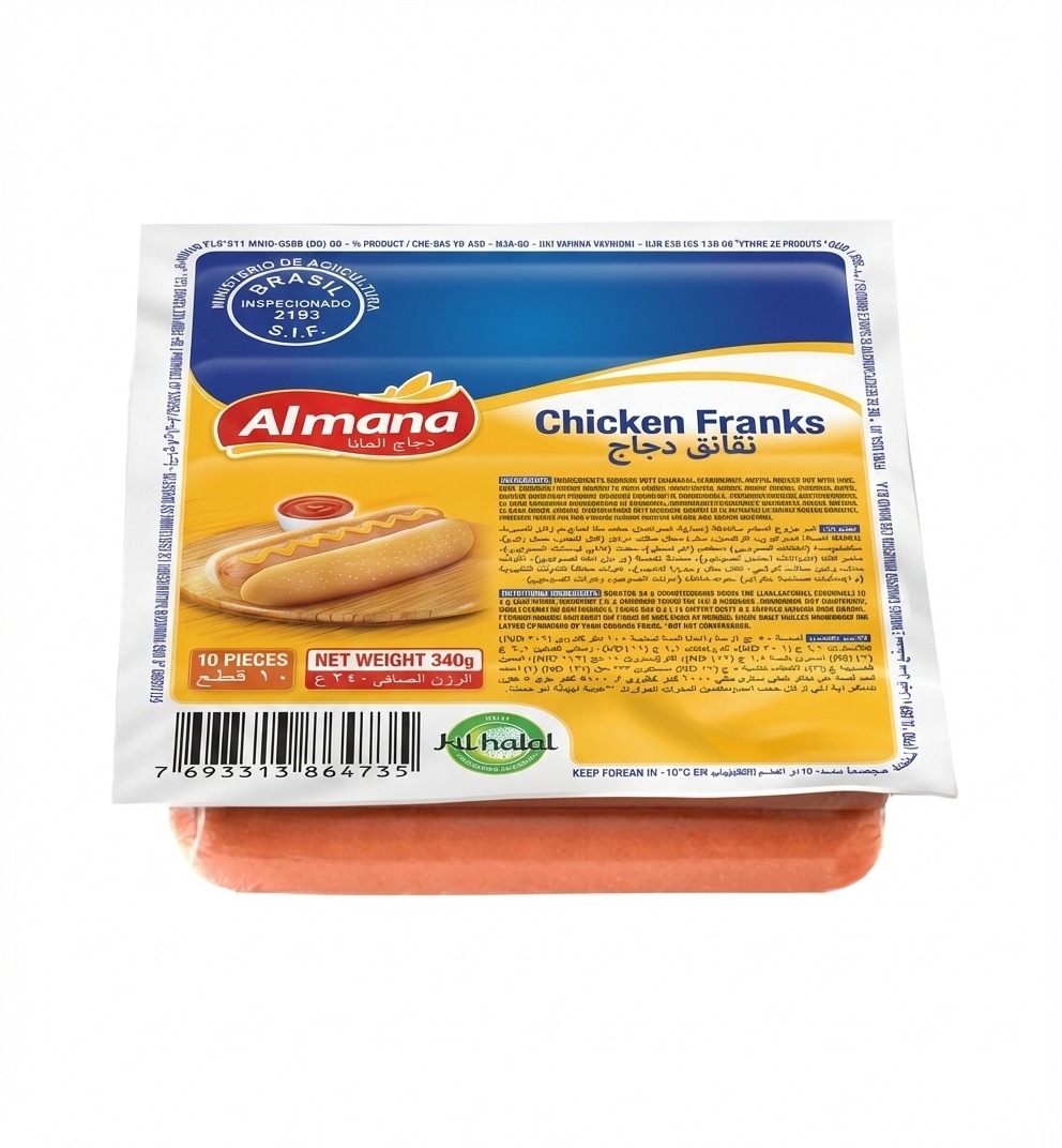 WhatsApp Image 2025-12-17 at 4.34.18 PM Chicken Franks 340g | Almana - Image 1