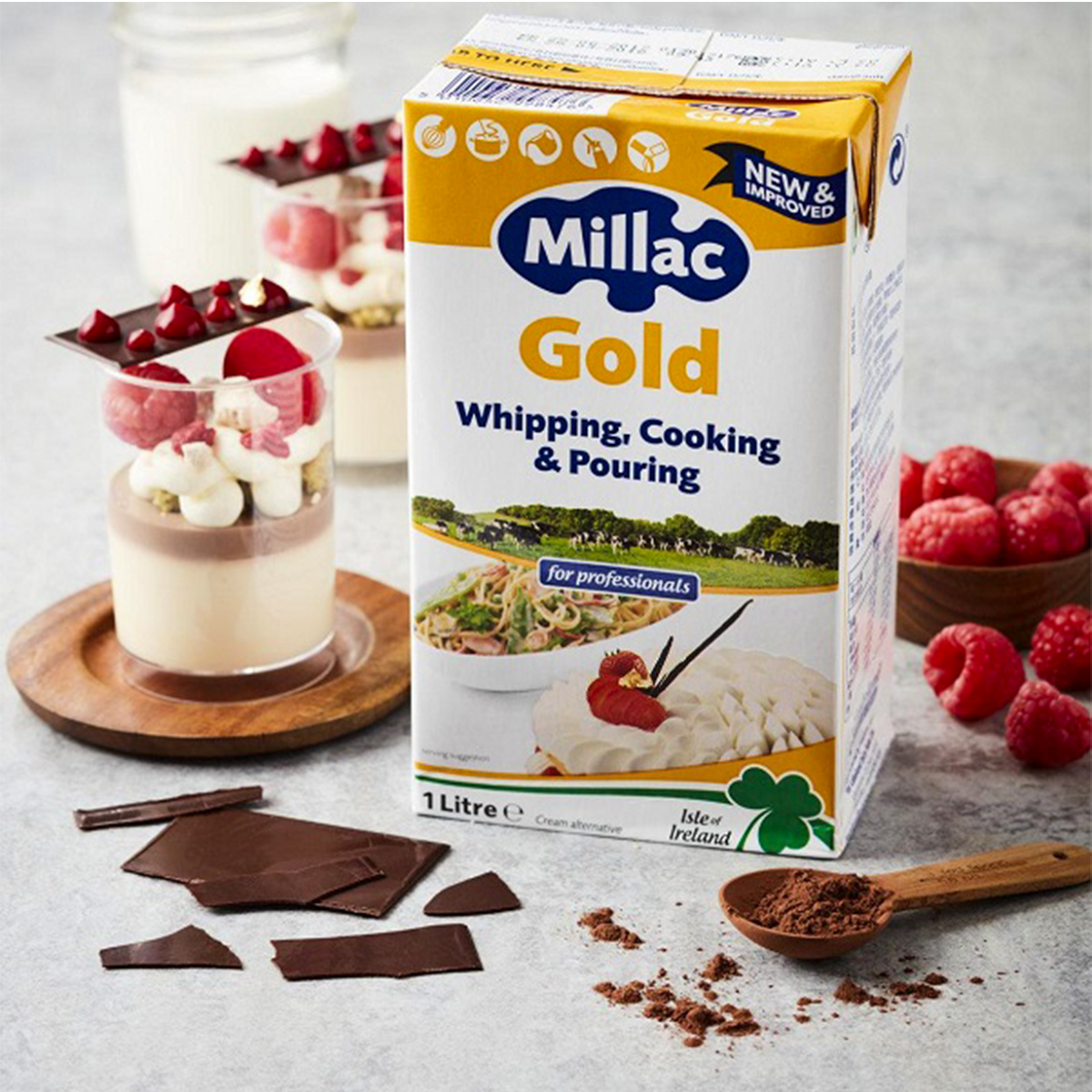 MillacGoldWhippingCookingCreamMain.jpg Millac Gold Whipping Cooking Cream (12 x 1 Liter) - Image 1