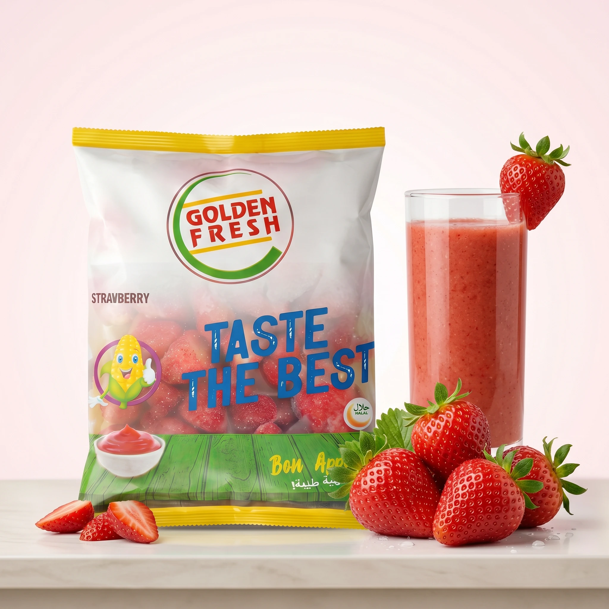 magnific_heres-a-detailed-ai-image_e86umErdqL Frozen Strawberry (1 kg) | Golden Fresh - Image 1