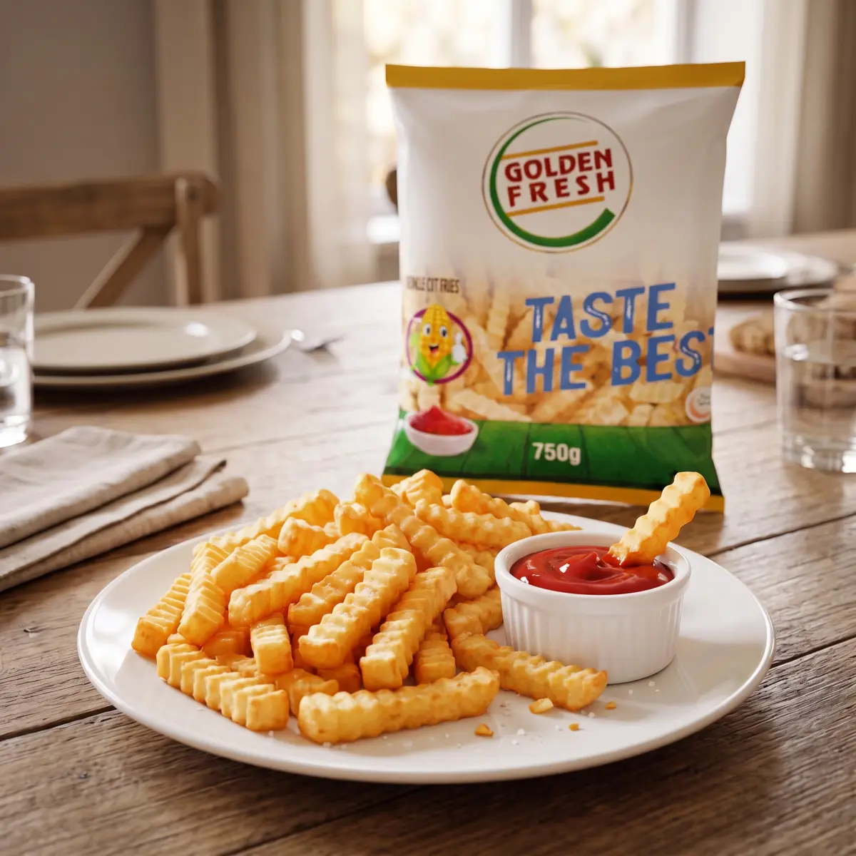 Crinkle Cut Fries (10x750g) | Golden Fresh - Image 4
