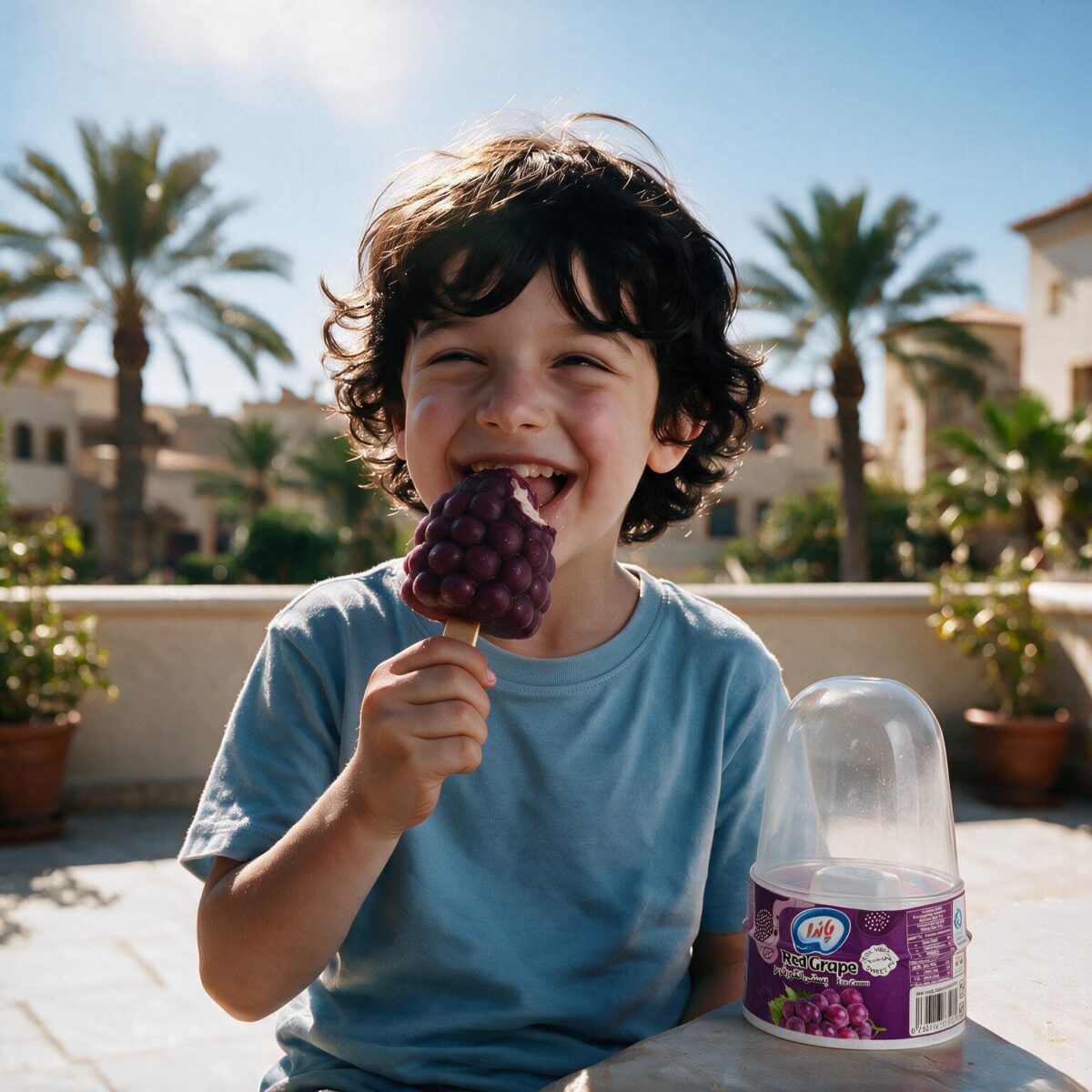 Red Grape 3D Ice Cream | Panda - Image 2