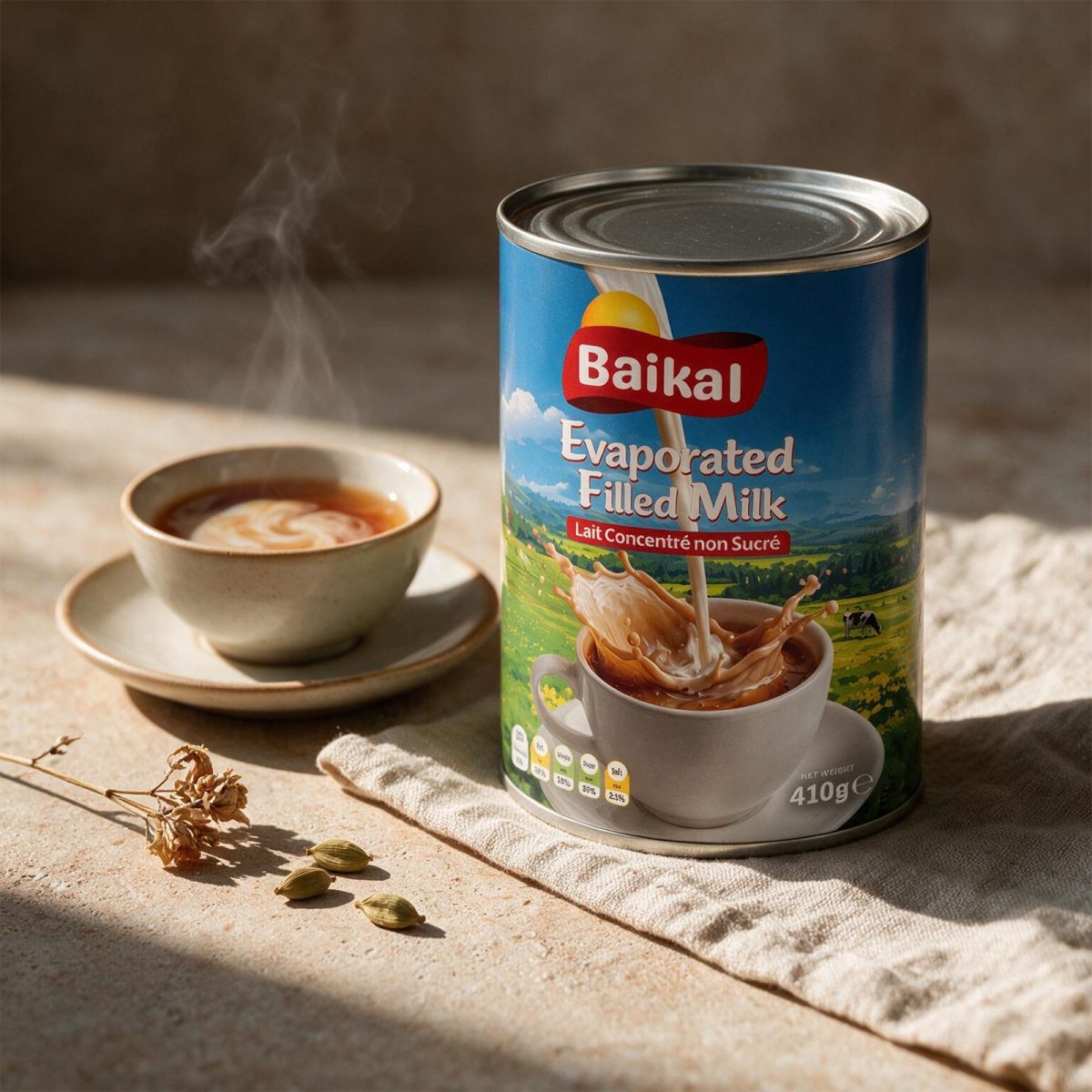 Evaporated Milk (48x410g) | Baikal - Image 2