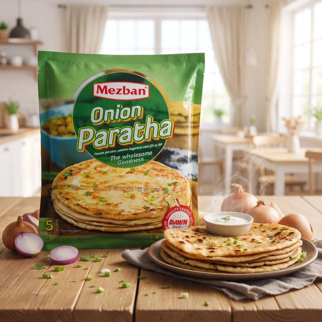 Onion Paratha (5pc) 400g | Mezban
