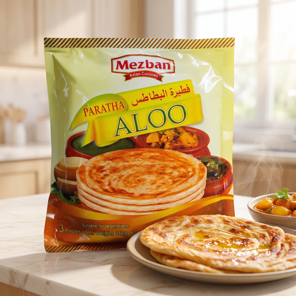 Aloo Paratha (3pc) 360g | Mezban