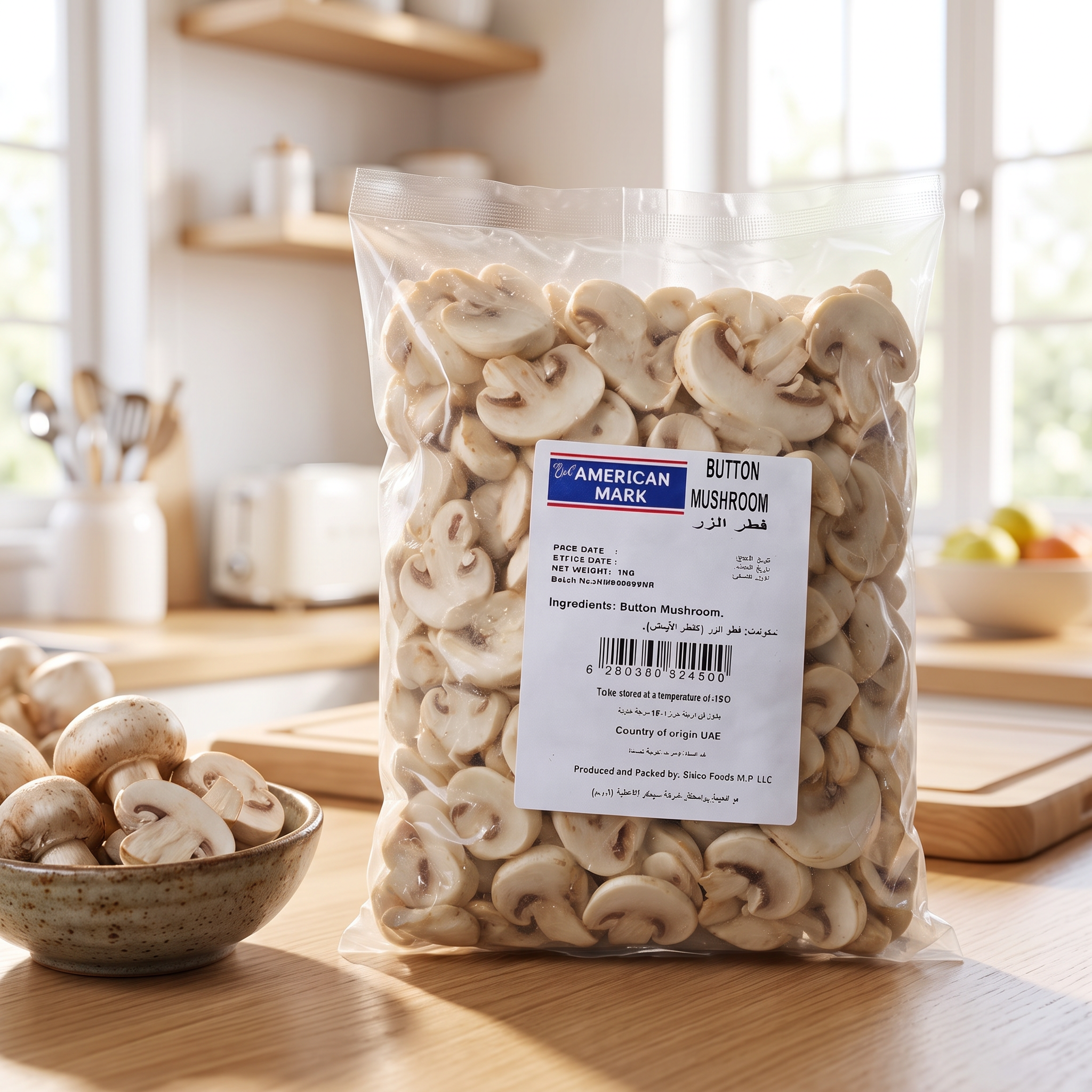 white button mushroom 1kg light bg web image